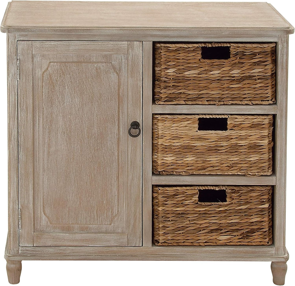Wood Basket Cabinet U669405
