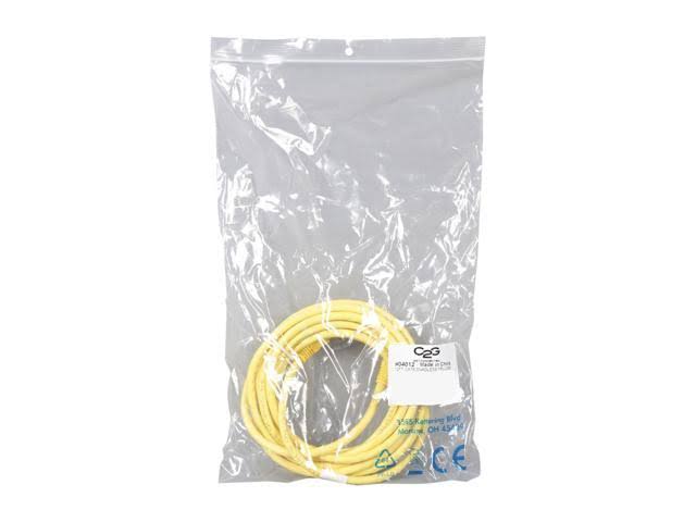 Cat6 Snagless Unshielded Ethernet Network Patch Cable Yellow 12 Feet R675