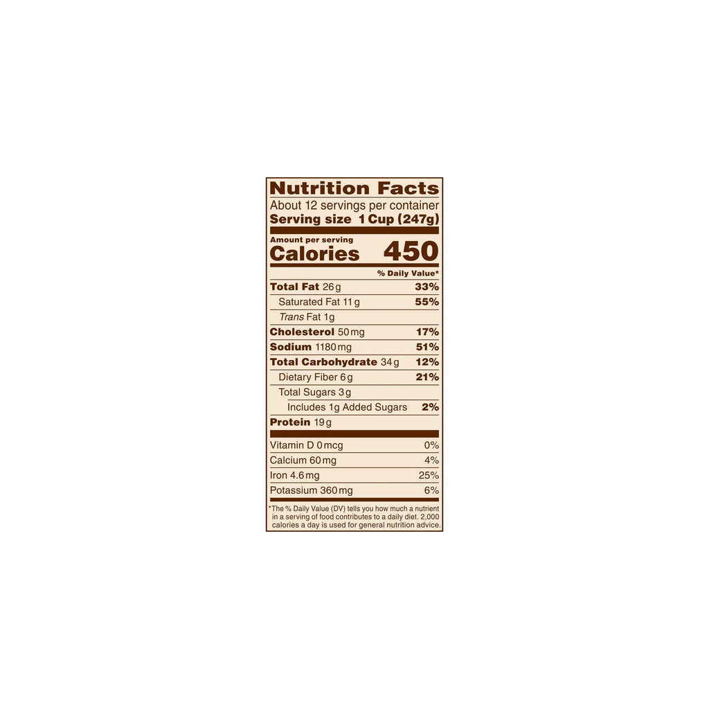Beef Chili Canned Beans with Meat 6 lb 11 oz Pack of 18 A2912