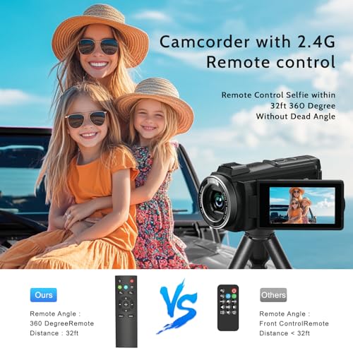8K Video Camera Camcorder 64MP IR Night Vision 18X Zoom WiFi M968928