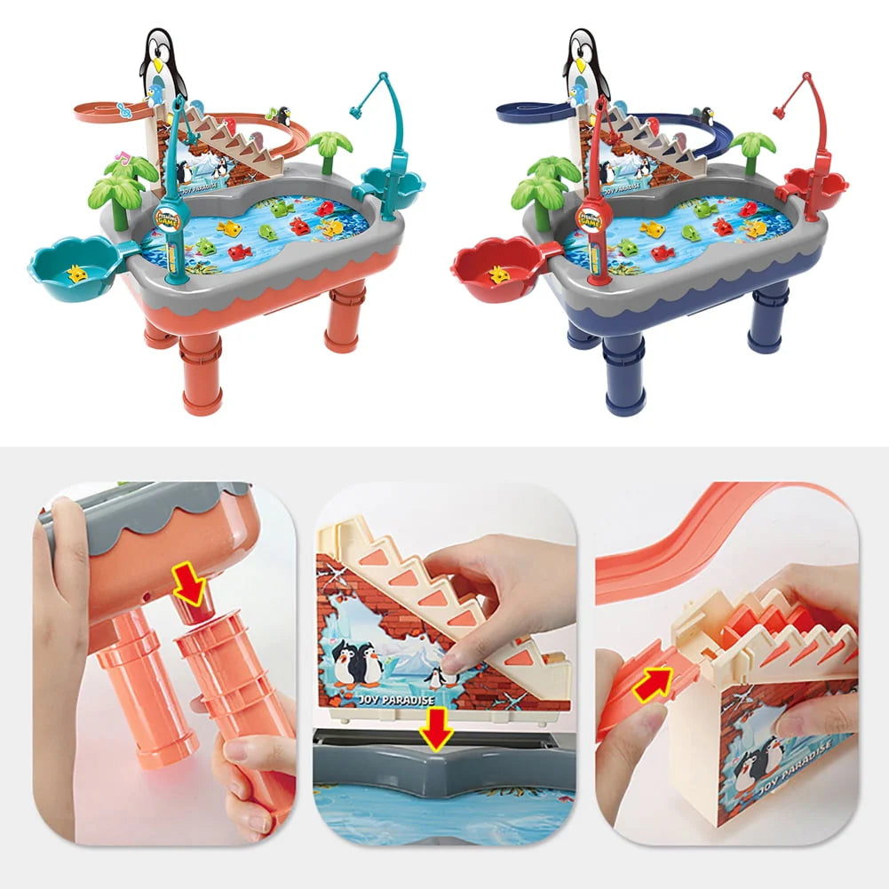 Toddler Toys Fishing Table Toys Water Table Pool Set O952