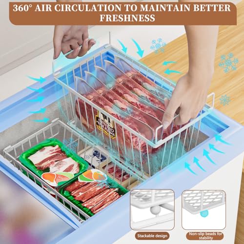 4 Pack Leak-Proof Freezer Organizer Bins C951887