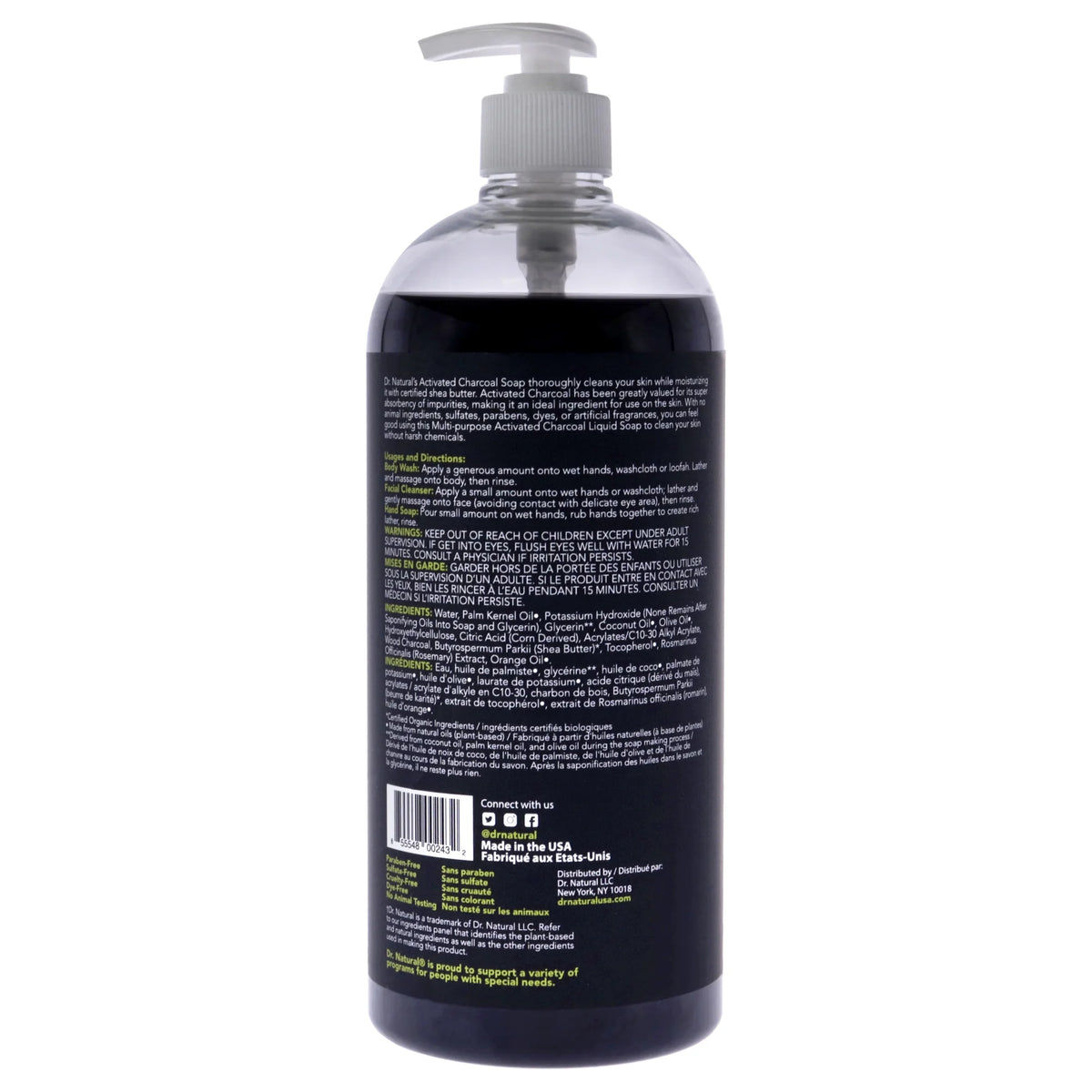 Charcoal Liquid Soap 32 oz K7822