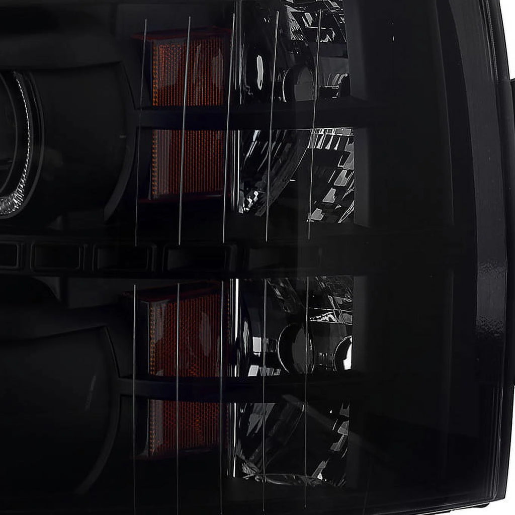 Black Smoked LED Projector Headlights and Tail Light T47686