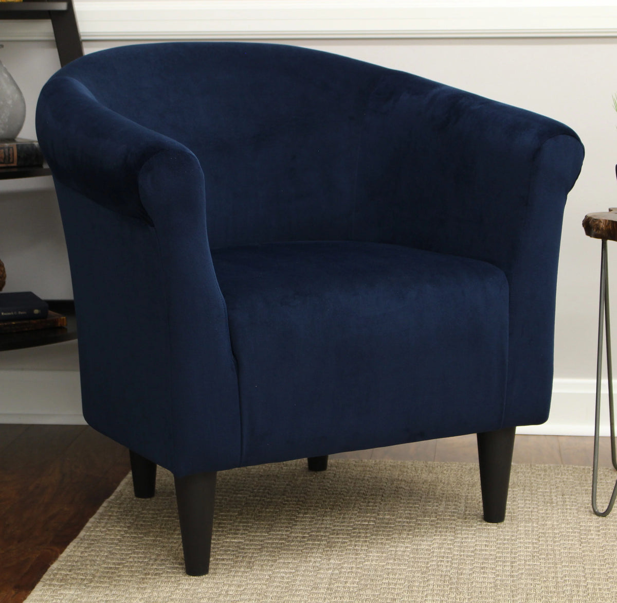 Faux Leather Bucket Accent Chair B2608