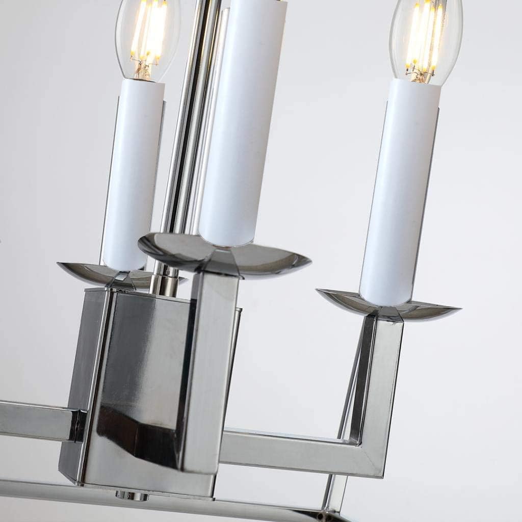 Large Steel Cage Lantern Candle-Style Chandelier T295