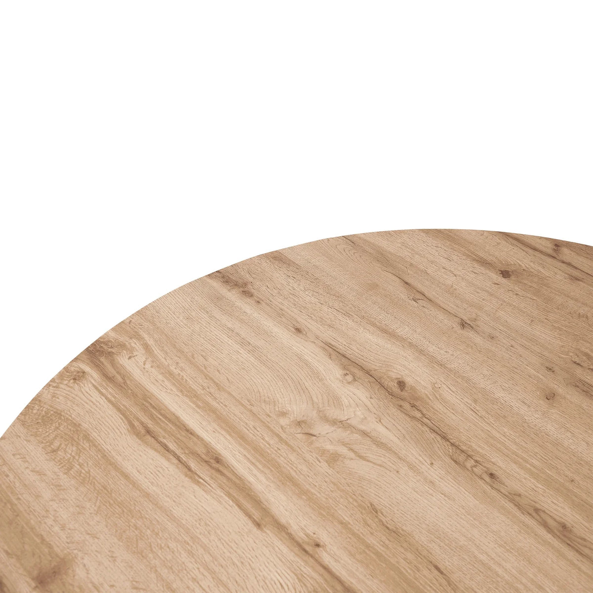 47" Round Wood Dining Table with Metal Base P9729