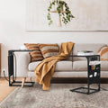 C Shaped End Table Set of 2 with Charging Station L425754