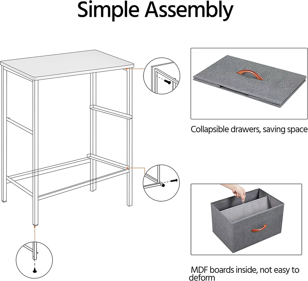 4 Drawer Fabric Storage Tower Organizer M186283