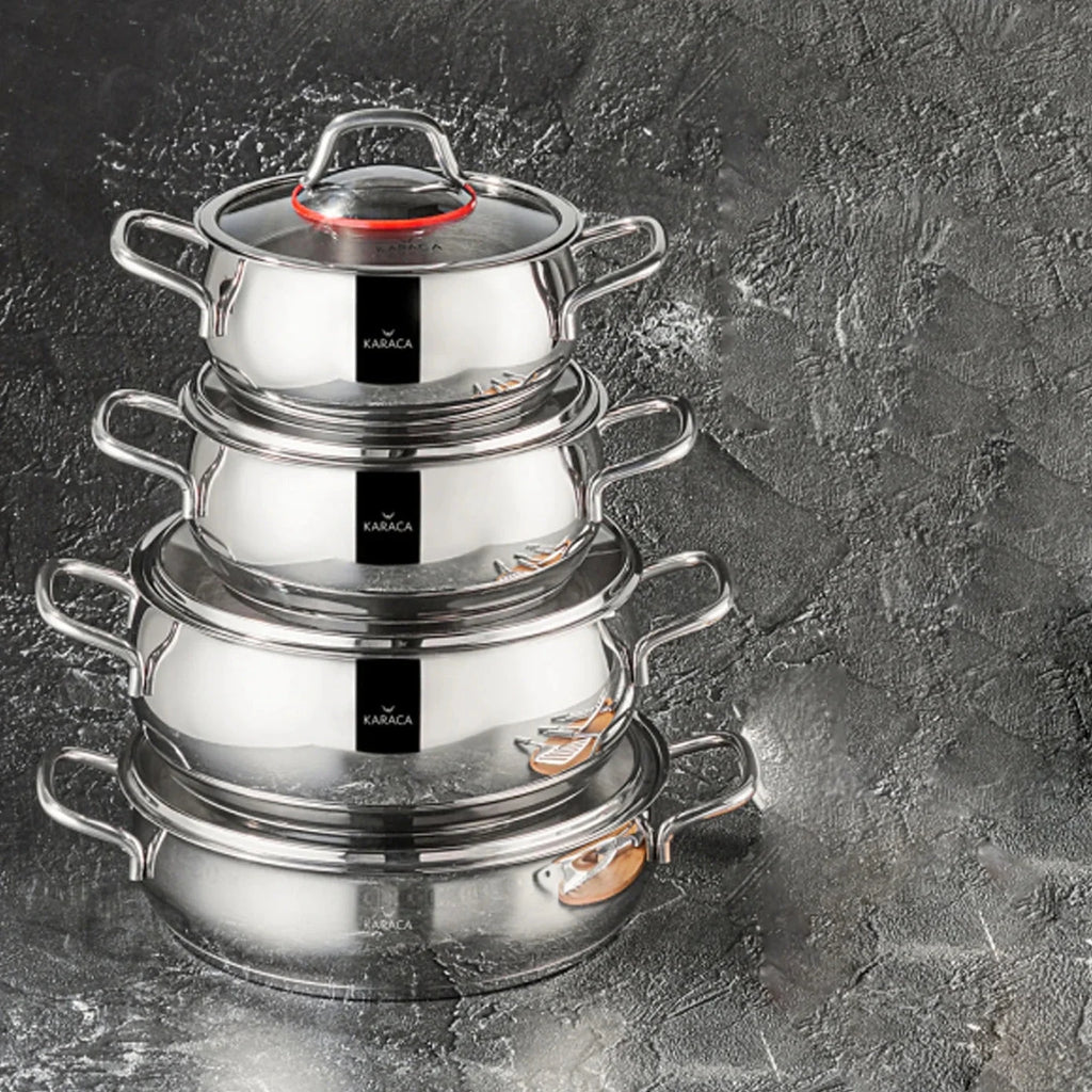 Stainless Steel 8 Pieces Cookware Set K31998