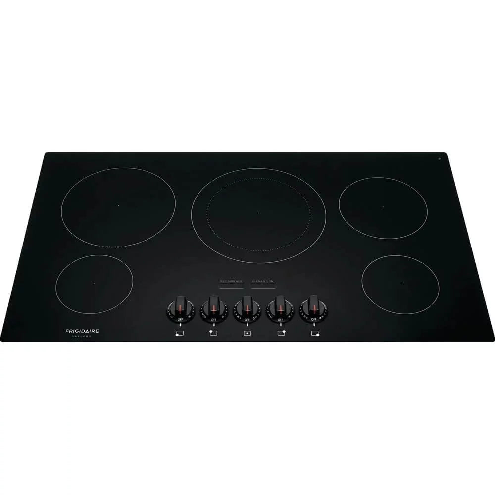 36 Electric Cooktop with 5 Elements Ceramic Glass in Black G5160