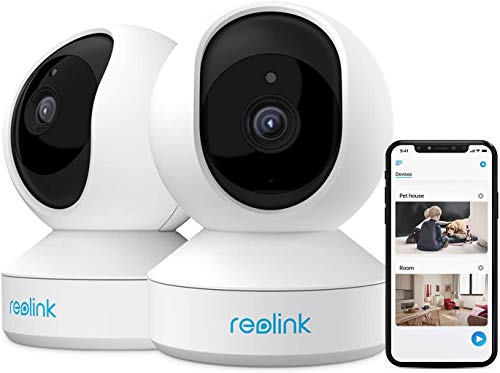 3MP HD Indoor WiFi Pan Tilt Security Camera 2 Pack E85337