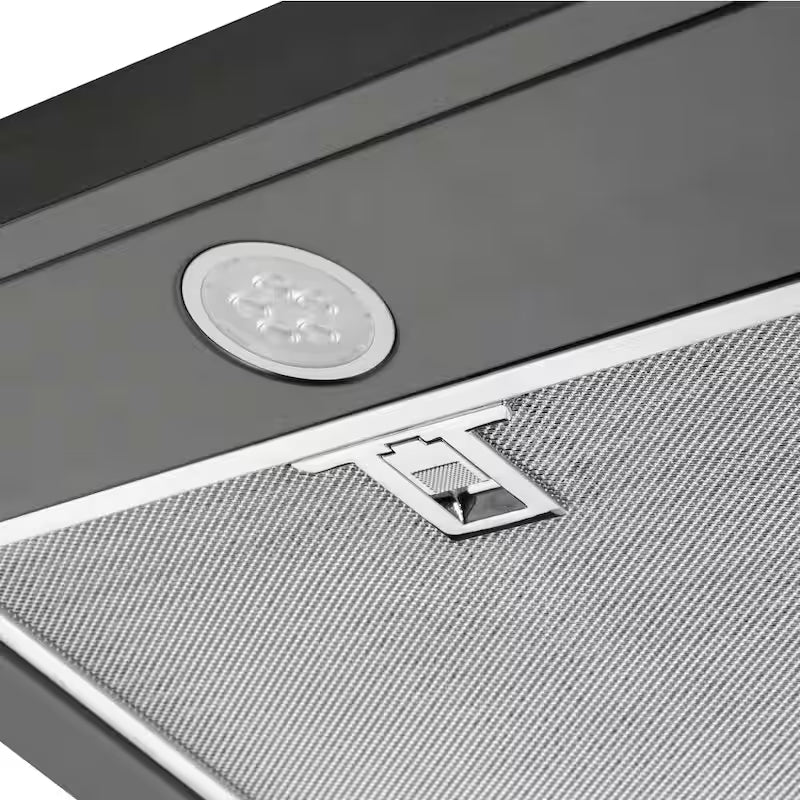 30 in. 320 CFM Convertible Under Cabinet Range Hood in Black T719