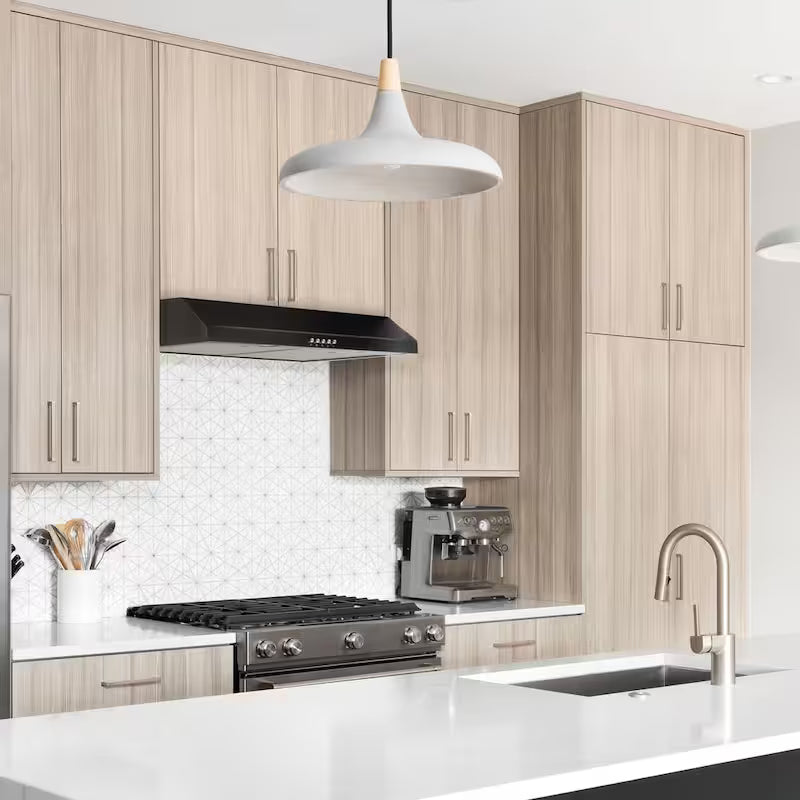 30 in. 320 CFM Convertible Under Cabinet Range Hood in Black T719