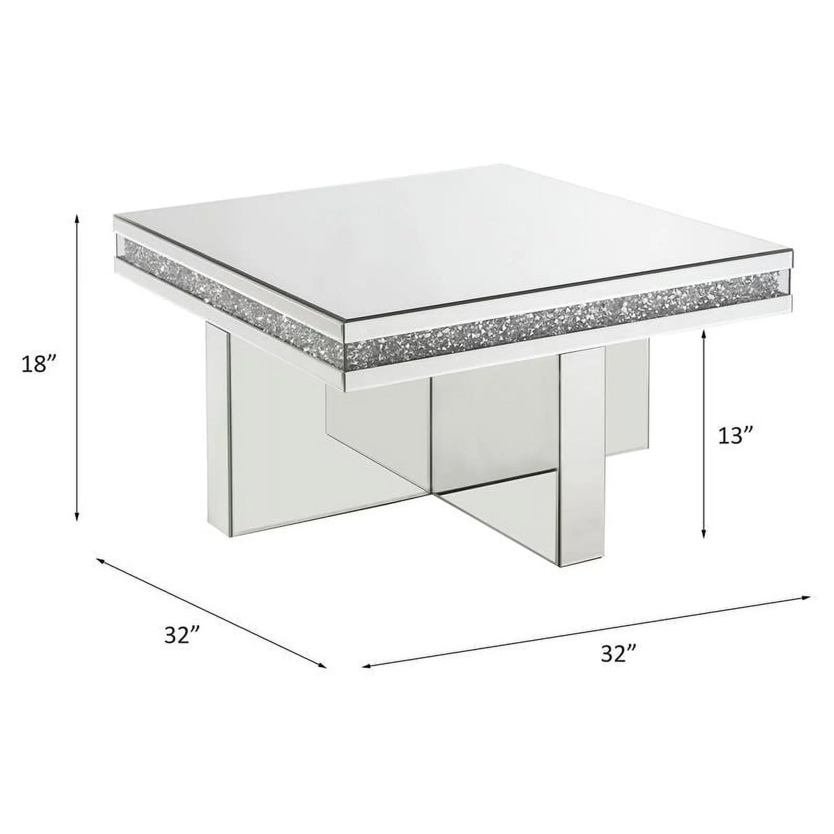 Square Glass Coffee Table Z1143