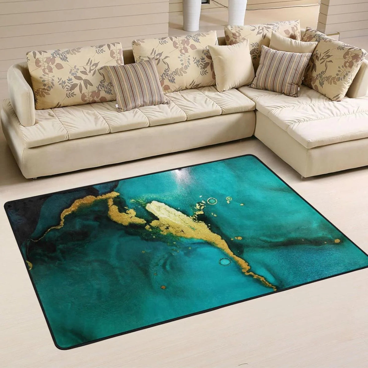 Green Marble Area Rug M65340