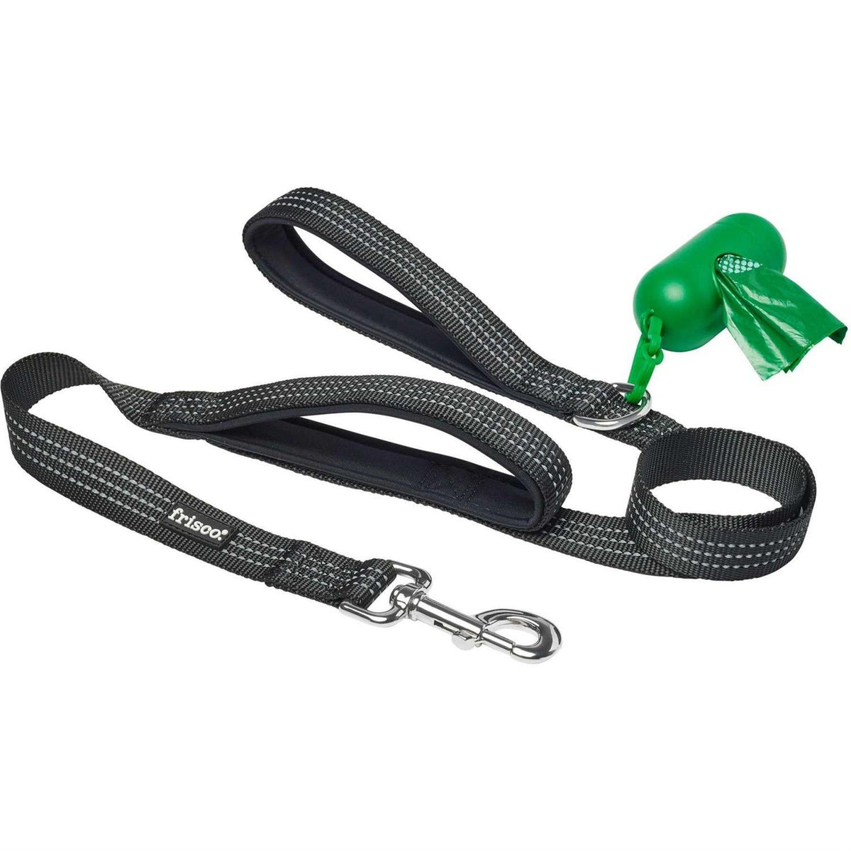 Traffic Leash with Dual Padded Handles & Poop Bag Dispenser P8860