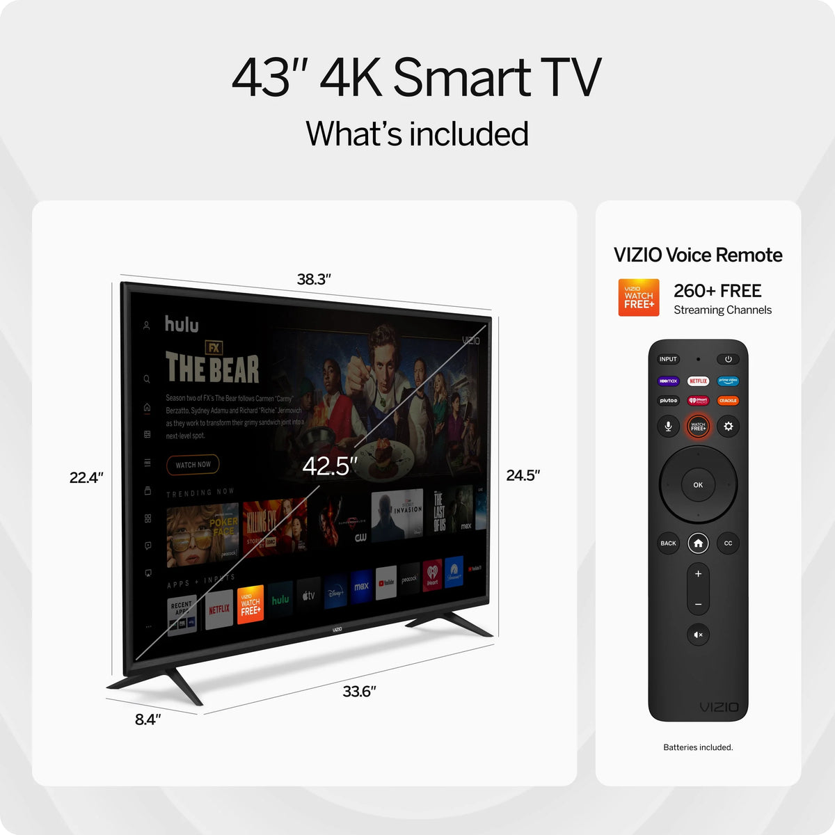 43 Class 4K UHD LED Smart TV R752875