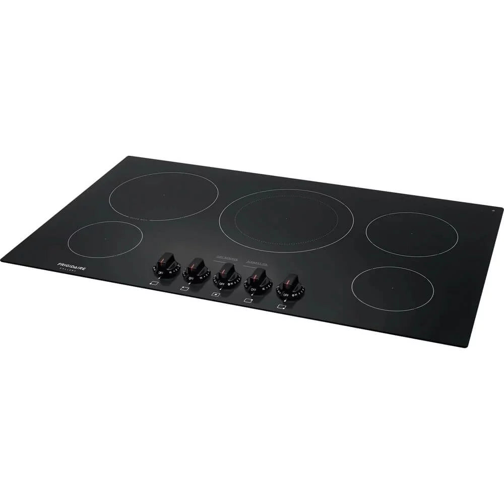 36 Electric Cooktop with 5 Elements Ceramic Glass in Black G5160