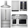 48 Propane Gas Range, Range Hood, Refrigerator, Dishwasher, Wine Cooler M9158