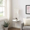 White Macrame Cat Tree T32000