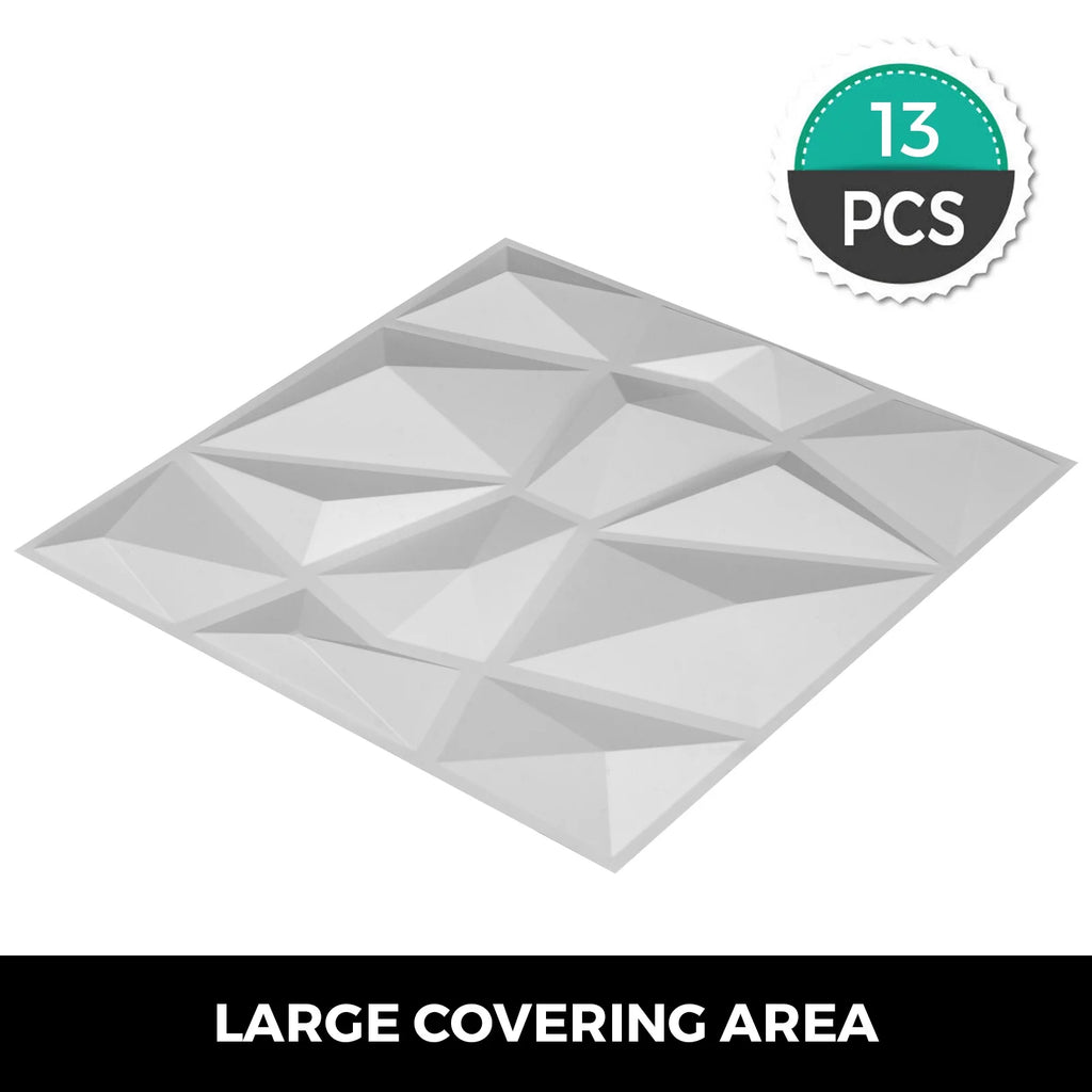 13pcs 50x50cm White 3D PE Foam Wall Panel S5849