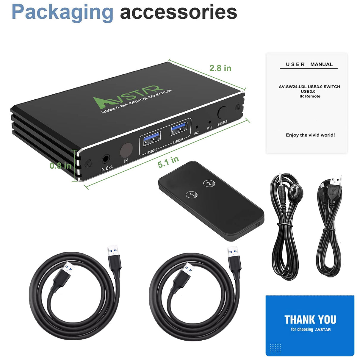USB 3.1 3.0 4 Port KVM Switch Selector Q646307