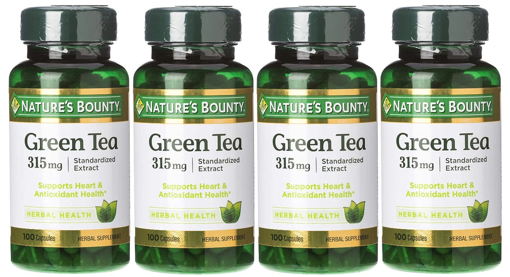 Green Tea Extract Capsules 315 Mg 100 Ct 4 pack O4319