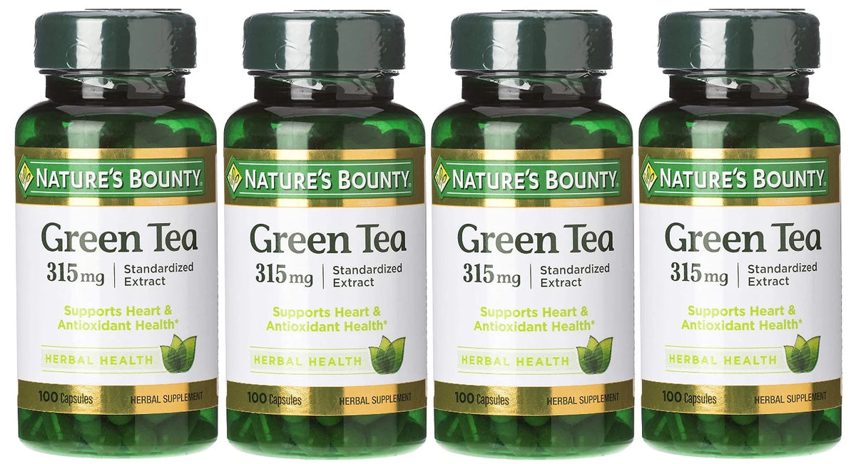 Green Tea Extract Capsules 315 Mg 100 Ct 4 pack O4319