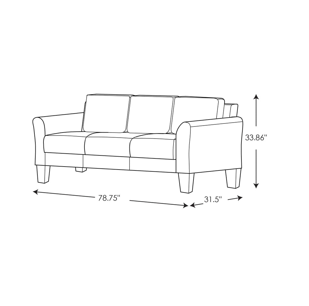 Gray Fabric Sofa P643