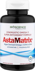 Algal Omega 3 DHA EPA Astaxanthin Phospholipids 60 Vegan SoftGels Y985114