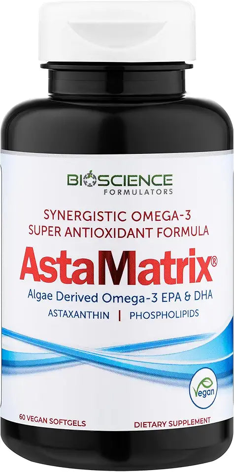 Algal Omega 3 DHA EPA Astaxanthin Phospholipids 60 Vegan SoftGels Y985114