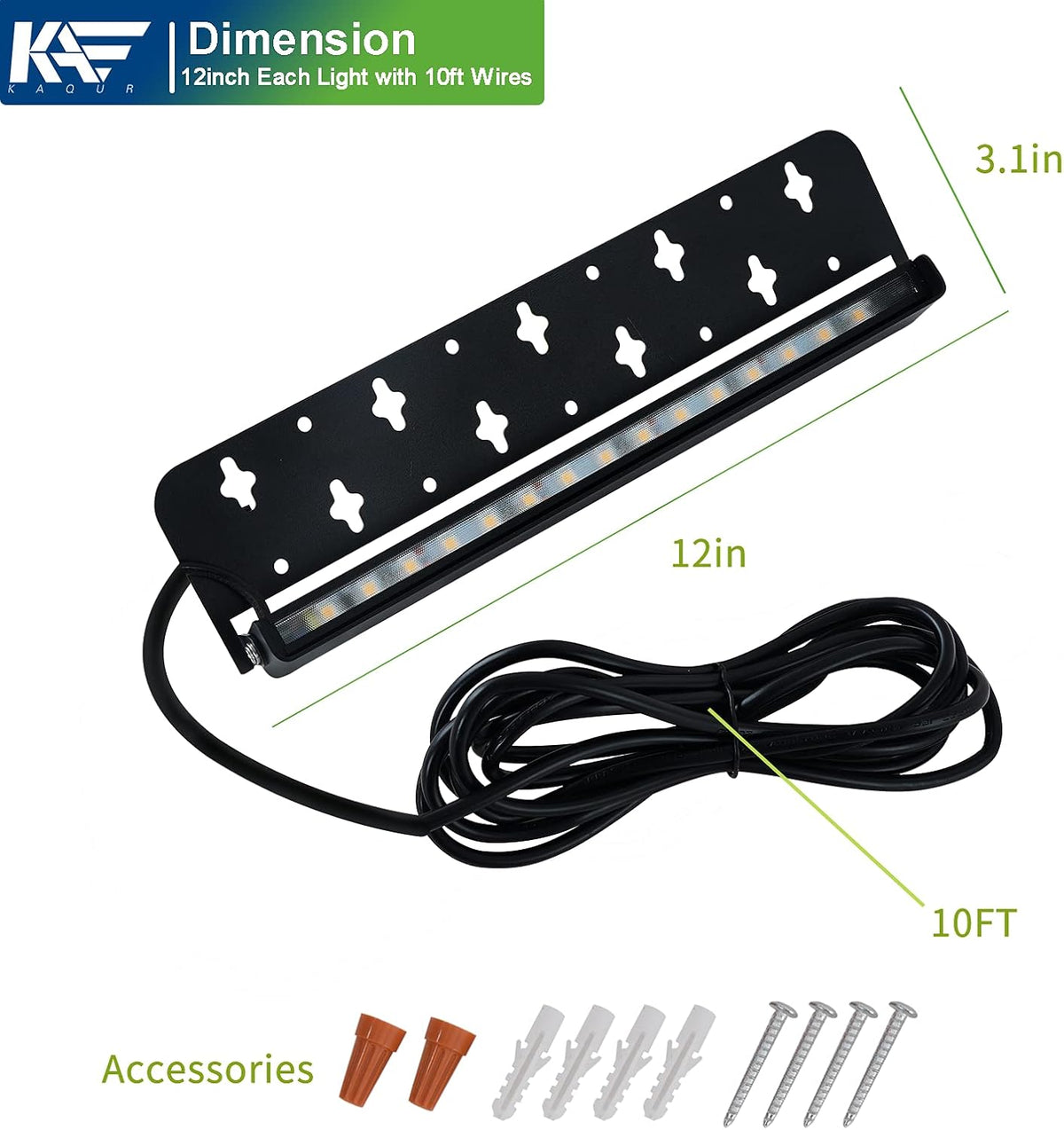 12V Low Voltage 3W LED Hardscape Paver Light 4-Pack Q88282