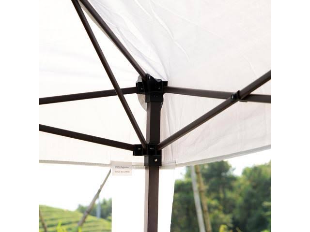 10x20 ft Pop Up Canopy Tent with Sides White R58355