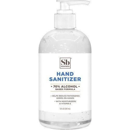 70% Alcohol Scented Hand Sanitizer 12 oz Pump Bottle Citrus W68952