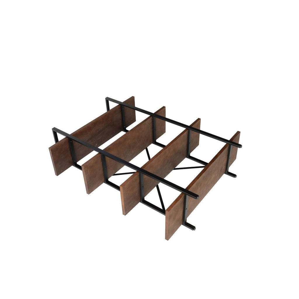 Walnut Brown 4 Shelf Etagere Bookcase O1812