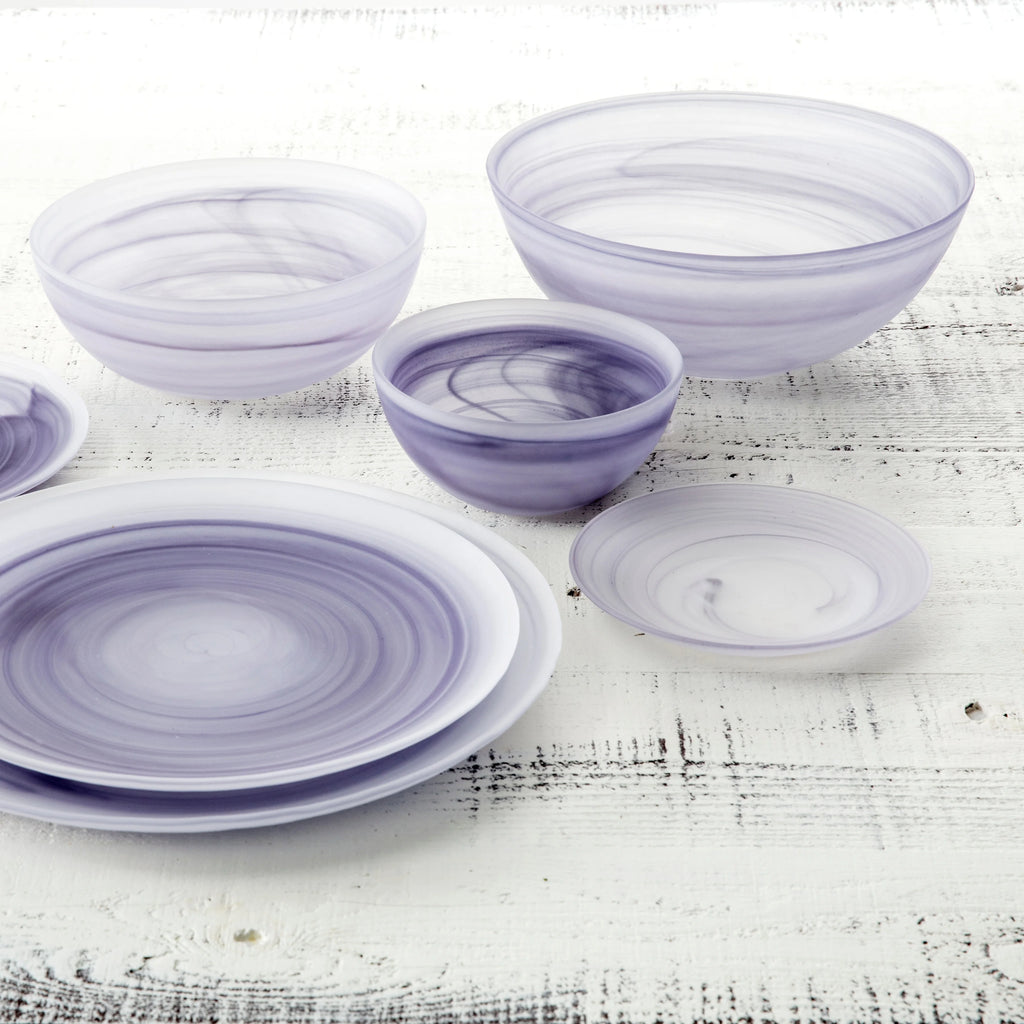 Amethyst Glass Dinnerware 4 Piece U4381