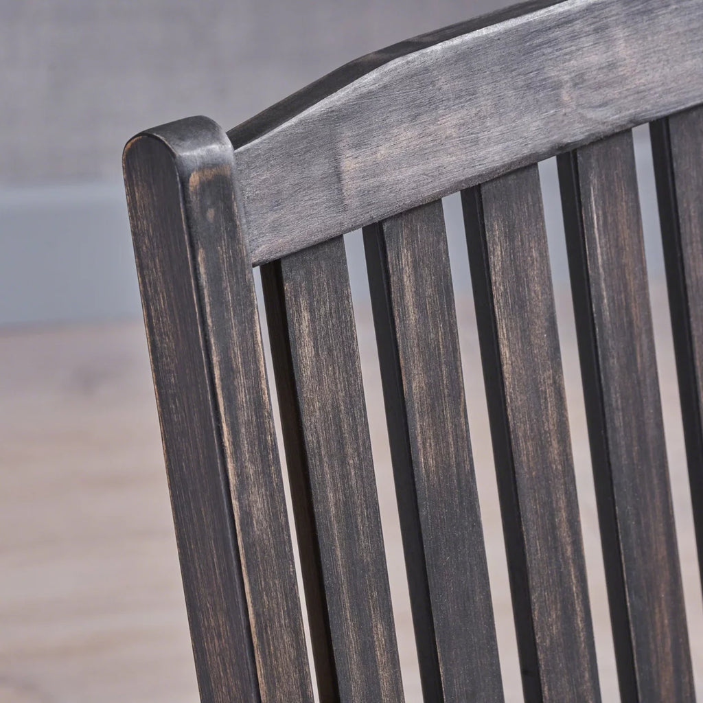 Acacia Wood Rocking Loveseat F706888