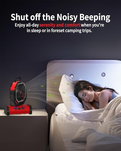 Battery Operated Portable Oscillating Fan with LED Lantern Light 20000mAh Rechargeable X9913