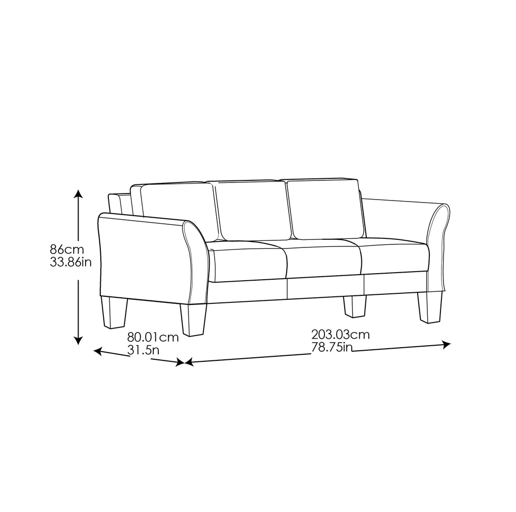 Gray Fabric Sofa P643