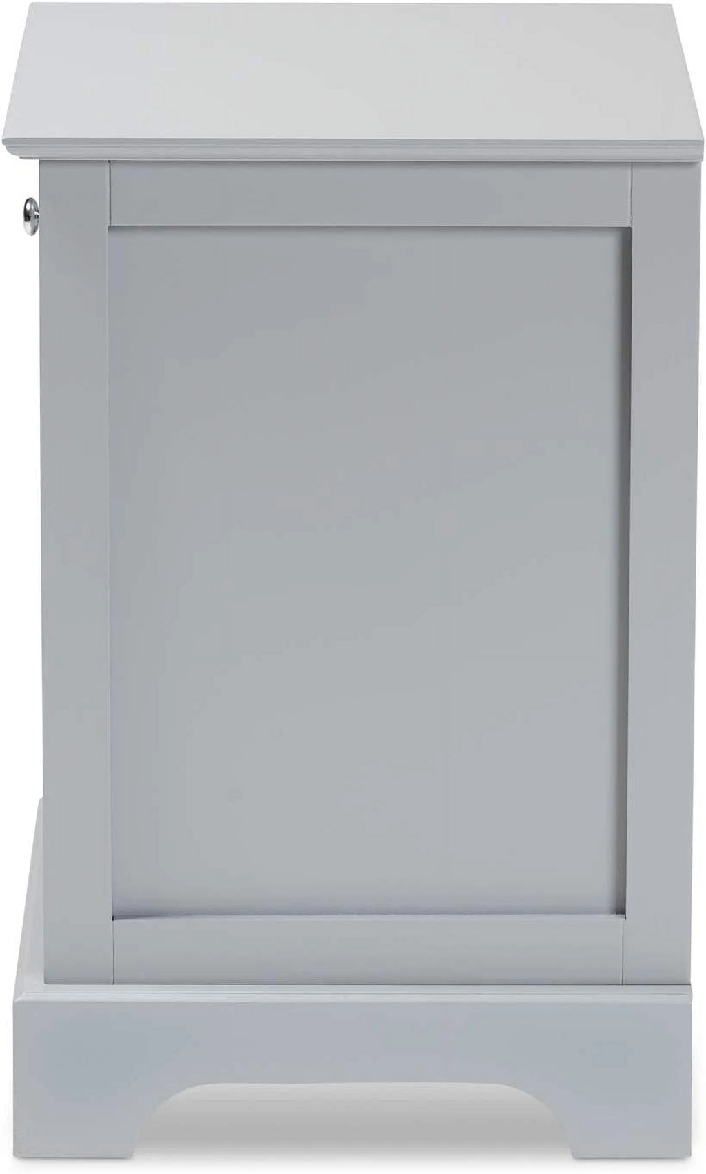 Light Grey 1-Drawer Wood End Table O36815