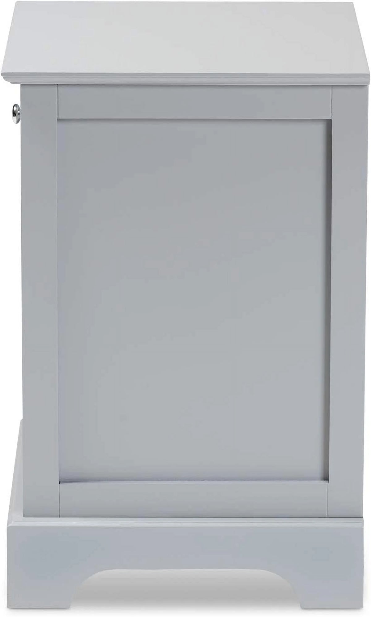 Light Grey 1-Drawer Wood End Table O36815