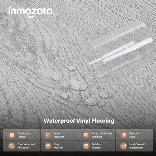 Peel and Stick Floor Tile, 36-Pack Self Adhesive Vinyl Plank Flooring Waterproof Tile Sticker B118