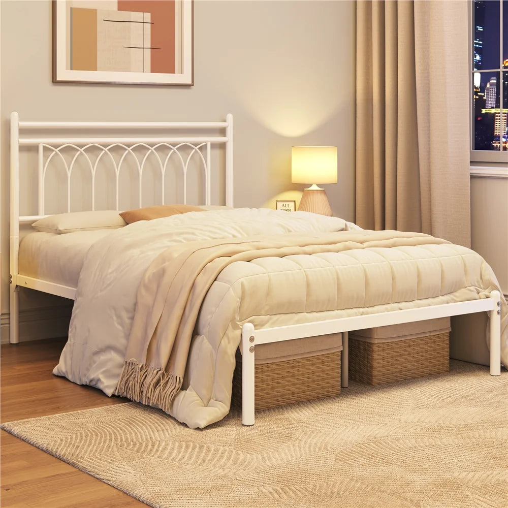 Black Queen Metal Platform Bed F569928