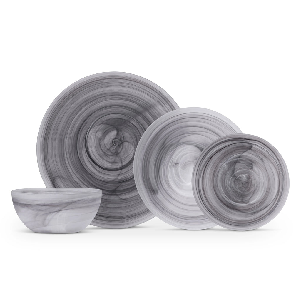 Amethyst Glass Dinnerware 4 Piece U4381