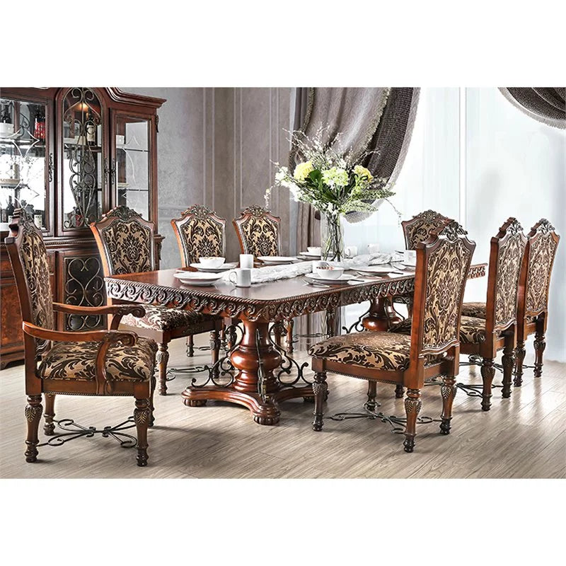 Cherry Wood Pedestal Dining Table M638