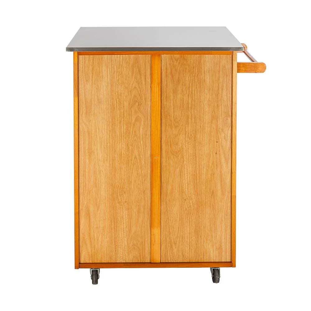 Rolling Kitchen Cart with Drop-Leaf Tabletop N43179