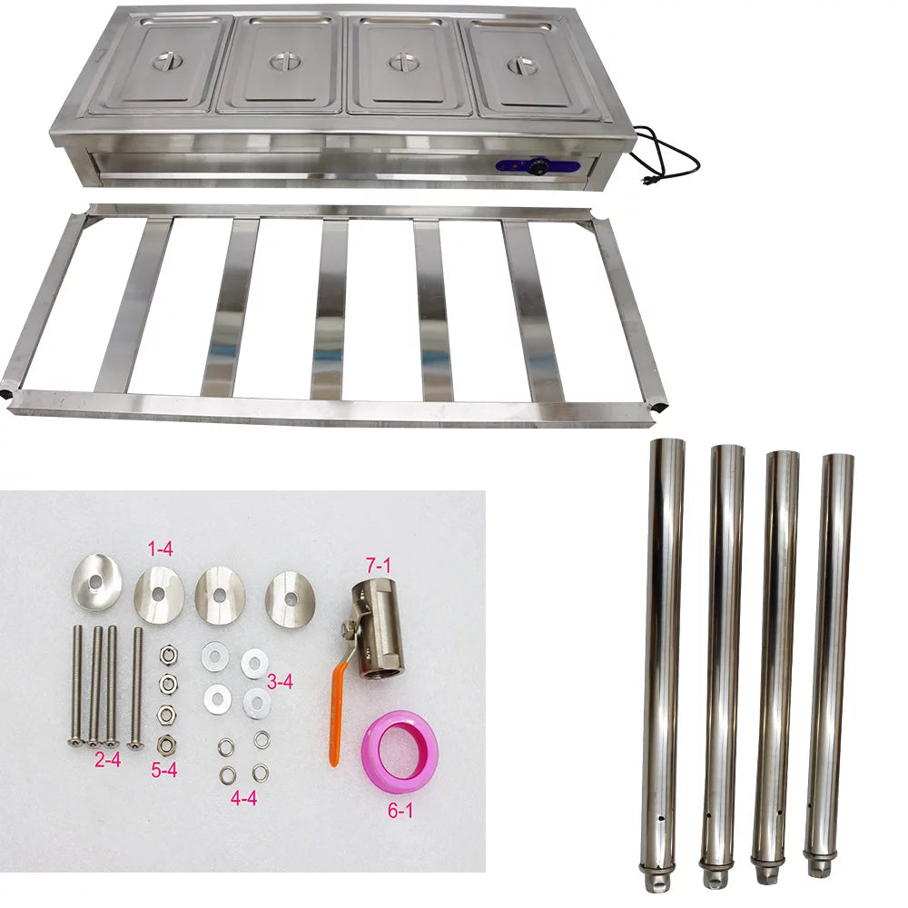 4 Well Stainless Steel Electric Food Warmer O814863