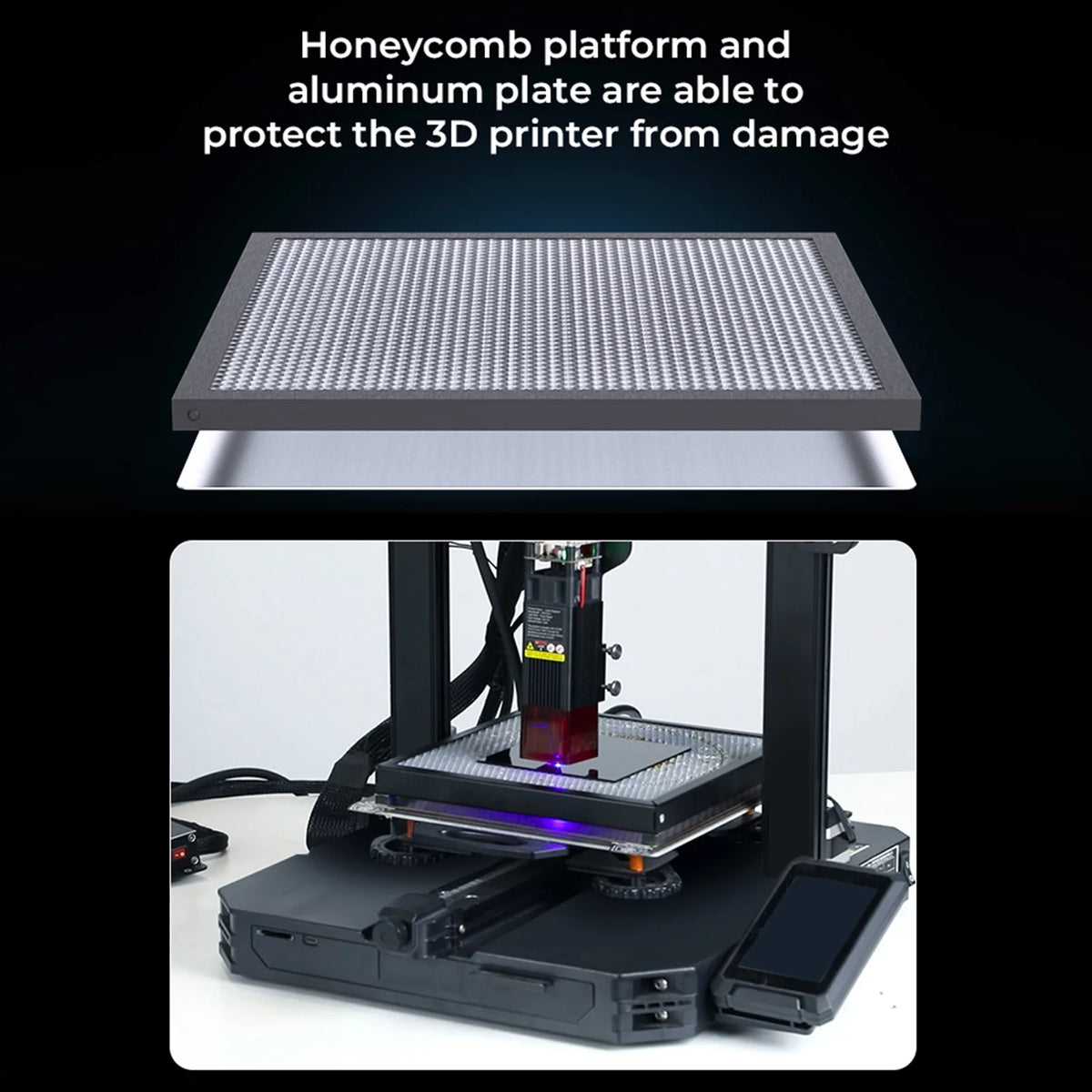 235x235mm Aluminum Honeycomb Working Table J939