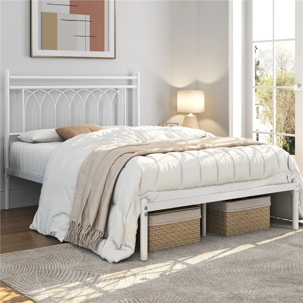 Black Queen Metal Platform Bed F569928